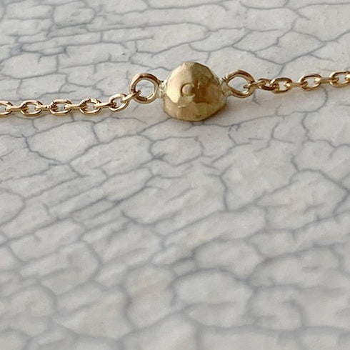 K18YG mini teacup diamond † bracelet